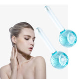 Maxbell 2 Pieces Facial Cooling Ice Globes Ball for Face Neck Care Light Blue