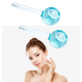 Maxbell 2 Pieces Facial Cooling Ice Globes Ball for Face Neck Care Light Blue