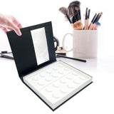 Maxbell Portable Lash Book Storage Eyelashes Case Lahses Holder Container Organizer White Tray  Black