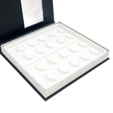 Maxbell Portable Lash Book Storage Eyelashes Case Lahses Holder Container Organizer White Tray  Black