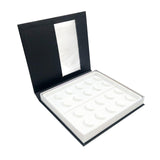 Maxbell Portable Lash Book Storage Eyelashes Case Lahses Holder Container Organizer White Tray  Black