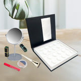 Maxbell Portable Lash Book Storage Eyelashes Case Lahses Holder Container Organizer White Tray  Black