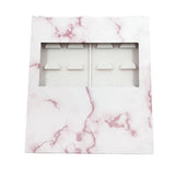 Maxbell Portable Lash Book Storage Eyelashes Case Lahses Holder Container Organizer White Tray Pink Marble