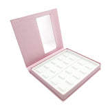 Maxbell Portable Lash Book Storage Eyelashes Case Lahses Holder Container Organizer White Tray  Pink