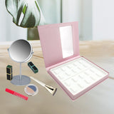 Maxbell Portable Lash Book Storage Eyelashes Case Lahses Holder Container Organizer White Tray  Pink