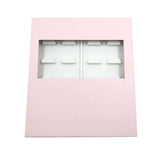 Maxbell Portable Lash Book Storage Eyelashes Case Lahses Holder Container Organizer White Tray  Pink
