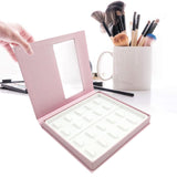 Maxbell Portable Lash Book Storage Eyelashes Case Lahses Holder Container Organizer White Tray  Pink