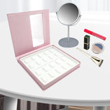 Maxbell Portable Lash Book Storage Eyelashes Case Lahses Holder Container Organizer White Tray  Pink