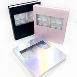 Maxbell Portable Lash Book Storage Eyelashes Case Lahses Holder Container Organizer White Tray  Marble