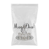 Maxbell 8 PCS European Style Wine Decanter Set With Cups And Tray Silver White