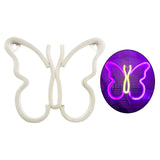 Maxbell Butterfly Neon Signs USB LED Night Light Wall Art Light Pink Warm White