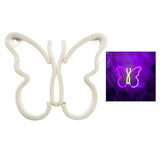 Maxbell Butterfly Neon Signs USB LED Night Light Wall Art Light Pink Warm White