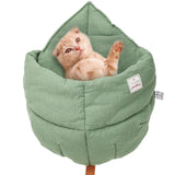 Maxbell Soft Leaf Shape Pet Dog Cat Bed House Puppy Cats Warm Cushion Basket S M L