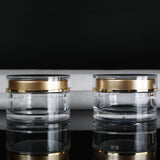 Maxbell Cosmetic Jars Tiny Flat Top Acrylic Small Clear for Cream Samples Jewelry