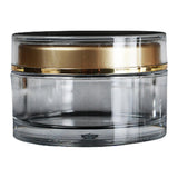 Maxbell Cosmetic Jars Tiny Flat Top Acrylic Small Clear for Cream Samples Jewelry