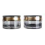 Maxbell Cosmetic Jars Tiny Flat Top Acrylic Small Clear for Cream Samples Jewelry