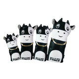 Maxbell 4Pcs Embroidered Golf Club Head Cover Driver Wood Headcover Protector Black