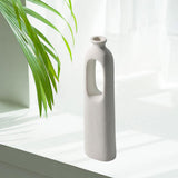 Maxbell Modern Ceramic Flower Vase for Living Room Office Desktop Flower Arrangement 24x6cm