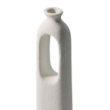 Maxbell Modern Ceramic Flower Vase for Living Room Office Desktop Flower Arrangement 24x6cm