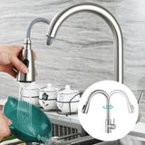 Maxbell Kitchen Sink Faucet Single Hole Pull Down Sprayer Mixer Tap Deck Mount Silver Ceramic Valve