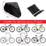 Maxbell Bike Cover Rain Dust UV Waterproof Protector Outdoor Bicycle Covers Black