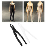 Maxbell 1:6 Female Jumpsuit Clothes for 12inch HT Action Figure Clothing White