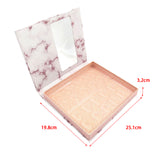 Maxbell Portable Lash Book Storage Eyelashes Case Lahses Holder Container Organizer Clear Tray  Pink Marble