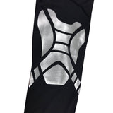 Maxbell 1X Knee Sleeve Compression Brace Support Sport Joint Pain Arthritis Relief Black and Sliver M