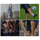 Maxbell 1X Knee Sleeve Compression Brace Support Sport Joint Pain Arthritis Relief Black and Sliver M