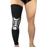 Maxbell 1X Knee Sleeve Compression Brace Support Sport Joint Pain Arthritis Relief Black and Sliver M