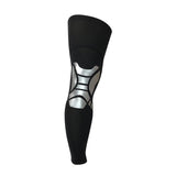Maxbell 1X Knee Sleeve Compression Brace Support Sport Joint Pain Arthritis Relief Black and Sliver M