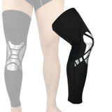 Maxbell 1X Knee Sleeve Compression Brace Support Sport Joint Pain Arthritis Relief Black and Sliver M