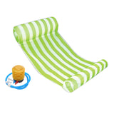 Maxbell Water Hammock Floating Pool Loungers for Swimming Pool Green white