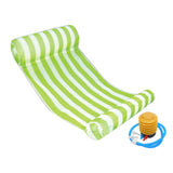 Maxbell Water Hammock Floating Pool Loungers for Swimming Pool Green white