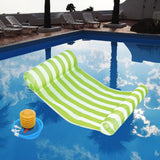 Maxbell Water Hammock Floating Pool Loungers for Swimming Pool Green white