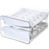 Maxbell 1pc Egg Holder for Refrige Egg Container for Fridge Clear Two-layer Egg Box