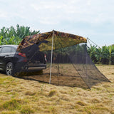 Maxbell 1pc Foldable Extension Tent Car Tail Outdoor Lightweight Sun Shelter Canopy Camouflage