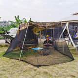 Maxbell 1pc Foldable Extension Tent Car Tail Outdoor Lightweight Sun Shelter Canopy Camouflage