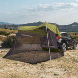 Maxbell 1pc Foldable Extension Tent Car Tail Outdoor Lightweight Sun Shelter Canopy Army Green