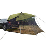 Maxbell 1pc Foldable Extension Tent Car Tail Outdoor Lightweight Sun Shelter Canopy Army Green