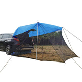 Maxbell 1pc Foldable Extension Tent Car Tail Outdoor Lightweight Sun Shelter Canopy Blue