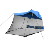 Maxbell 1pc Foldable Extension Tent Car Tail Outdoor Lightweight Sun Shelter Canopy Blue