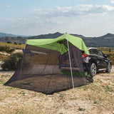 Maxbell 1pc Foldable Extension Tent Car Tail Outdoor Lightweight Sun Shelter Canopy Green