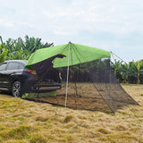 Maxbell 1pc Foldable Extension Tent Car Tail Outdoor Lightweight Sun Shelter Canopy Green