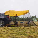 Maxbell 1pc Foldable Extension Tent Car Tail Outdoor Lightweight Sun Shelter Canopy Yellow