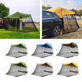 Maxbell 1pc Foldable Extension Tent Car Tail Outdoor Lightweight Sun Shelter Canopy Yellow