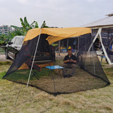 Maxbell 1pc Foldable Extension Tent Car Tail Outdoor Lightweight Sun Shelter Canopy Yellow