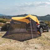 Maxbell 1pc Foldable Extension Tent Car Tail Outdoor Lightweight Sun Shelter Canopy Yellow