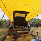 Maxbell 1pc Foldable Extension Tent Car Tail Outdoor Lightweight Sun Shelter Canopy Yellow