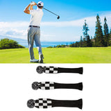 Maxbell 3PCS Knitted Golf Driver Fairway Wood Head Cover Long Neck UT Club Headcover